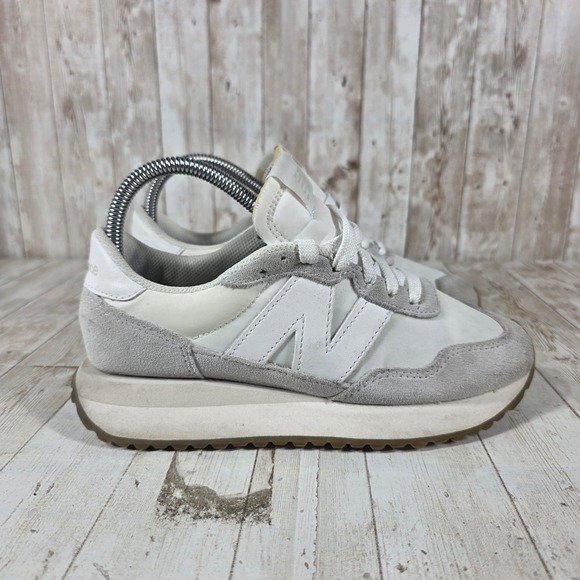 New Balance Shoes - New Balance 237 Womens Sneakers Sea Salt Moonbeam White WS237NN Size 7
